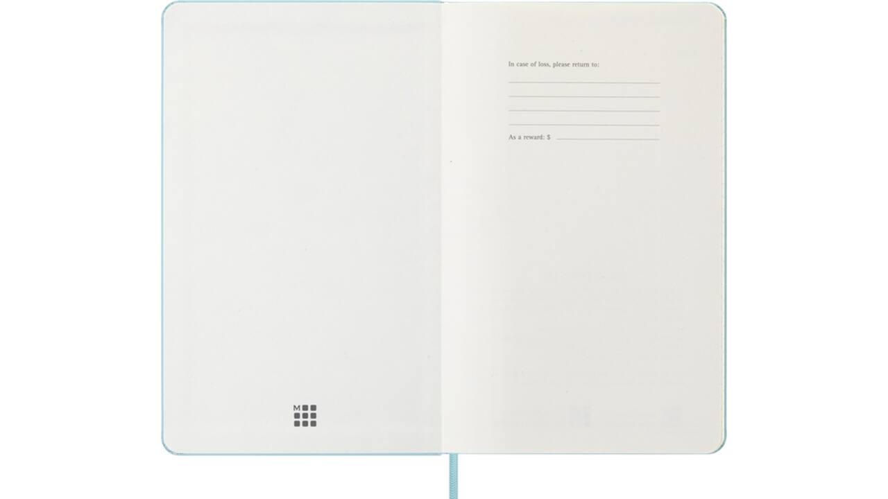 Agenda 2025/2026 Moleskine 18M Planner Weekly 7dagen/1pagina large hc aquamarine