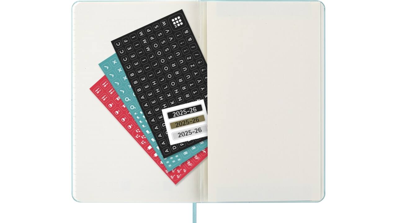 Agenda 2025/2026 Moleskine 18M Planner Weekly 7dagen/1pagina large hc aquamarine