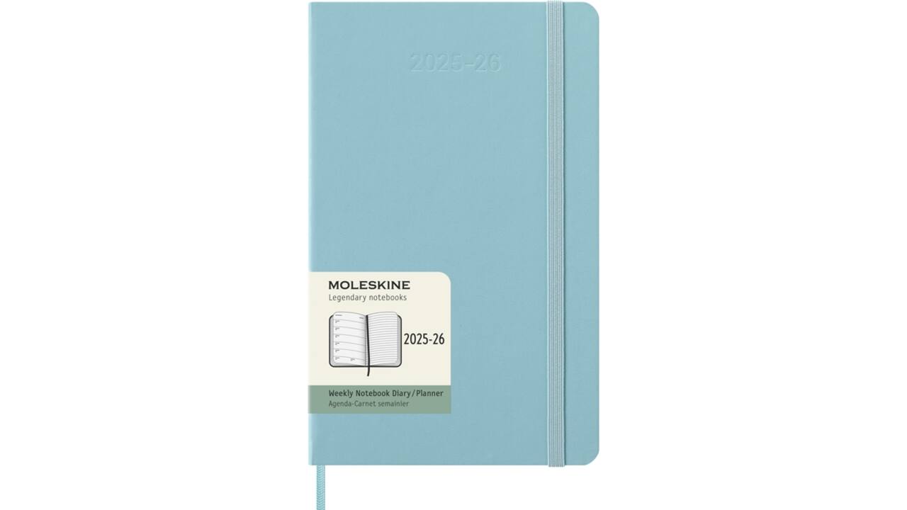 Agenda 2025/2026 Moleskine 18M Planner Weekly 7dagen/1pagina large hc aquamarine