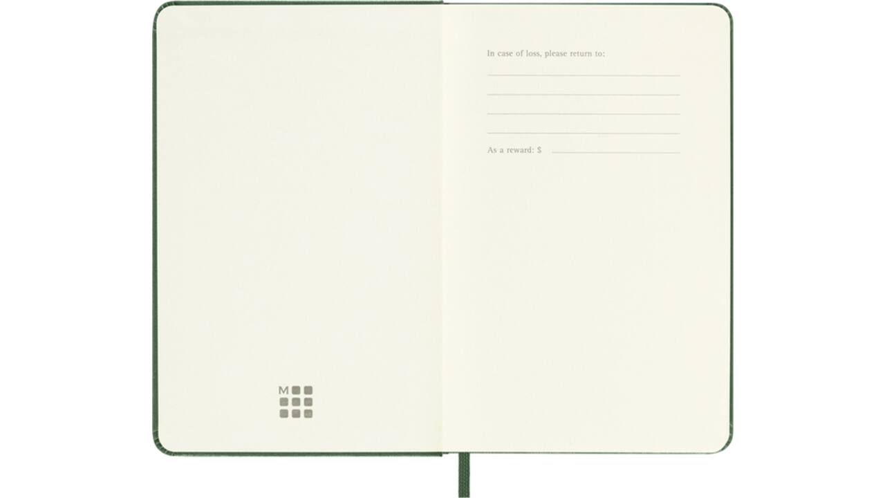 Agenda 2026 Moleskine 12M Planner Weekly 7dagen/1pagina pocket hc myrtle green