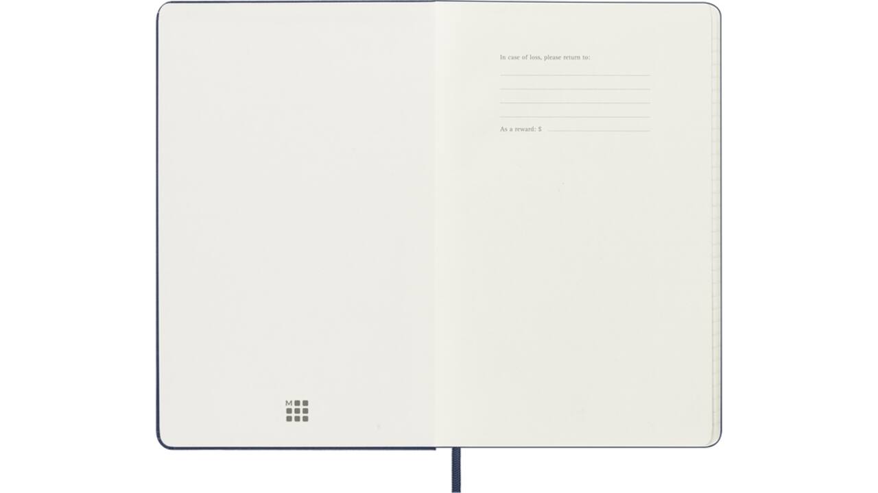 Agenda 2025/2026 Moleskine 18M Planner Weekly 7dagen/1pagina large hc sapphire blue
