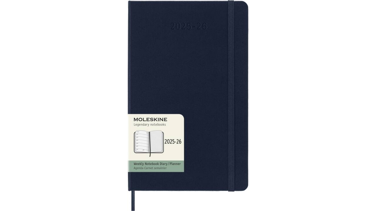 Agenda 2025/2026 Moleskine 18M Planner Weekly 7dagen/1pagina large hc sapphire blue