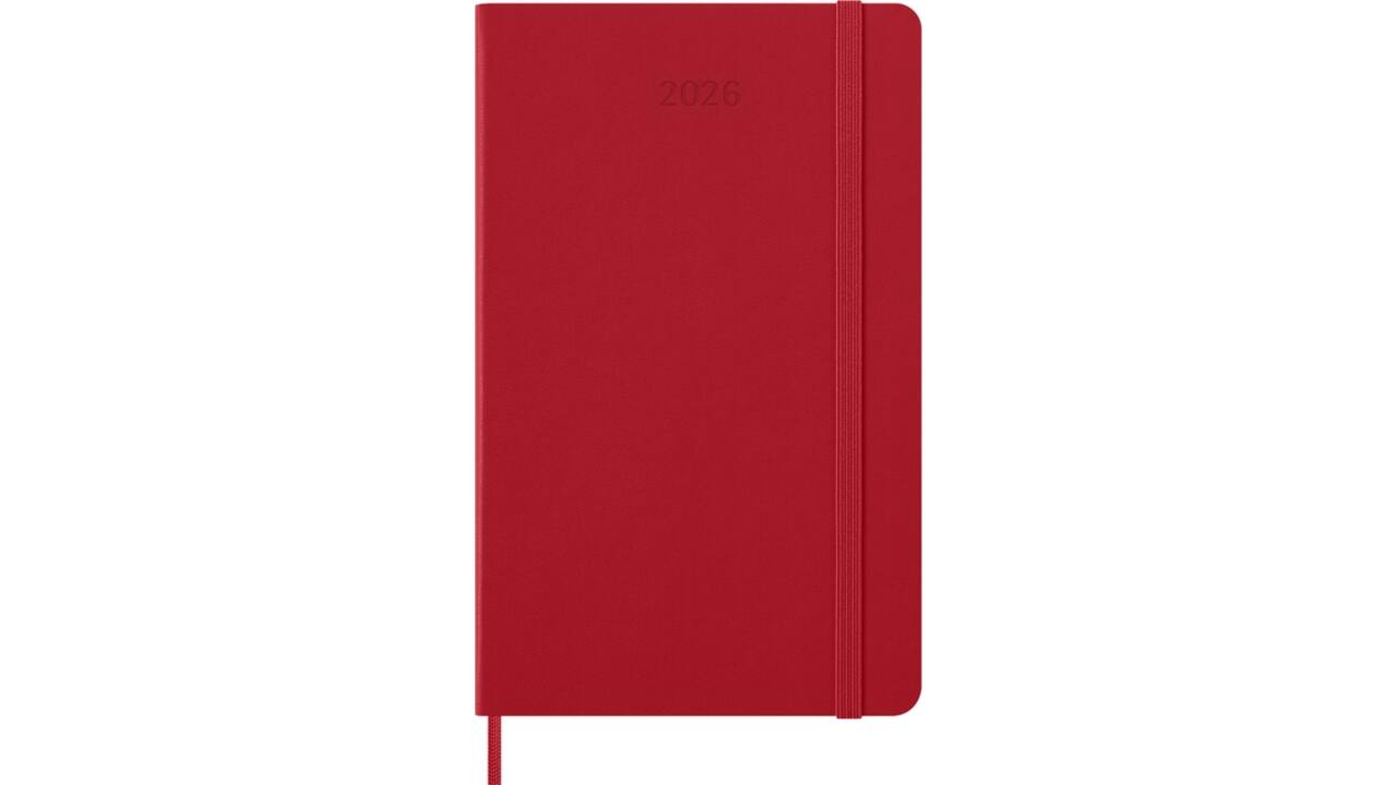 Agenda 2026 Moleskine 12M Planner Weekly 7dagen/1pagina large hc scarlet red