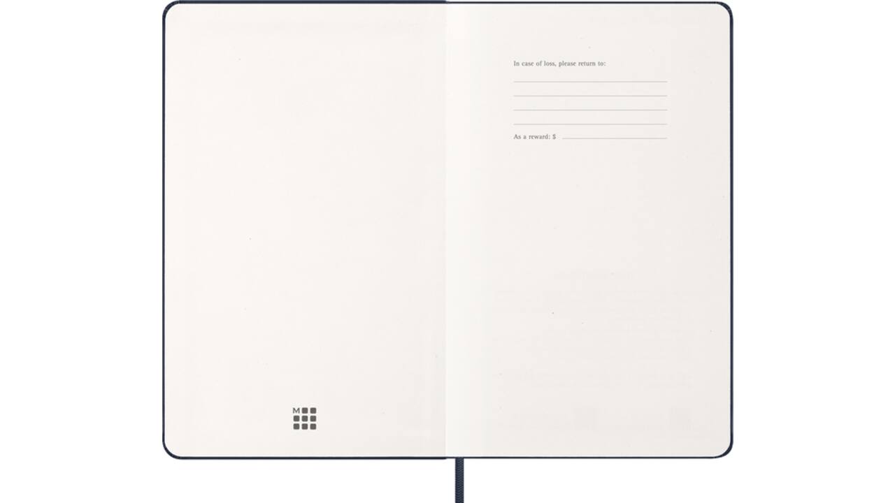 Agenda 2026 Moleskine 12M Planner Weekly 7dagen/1pagina large hc sapphire blue