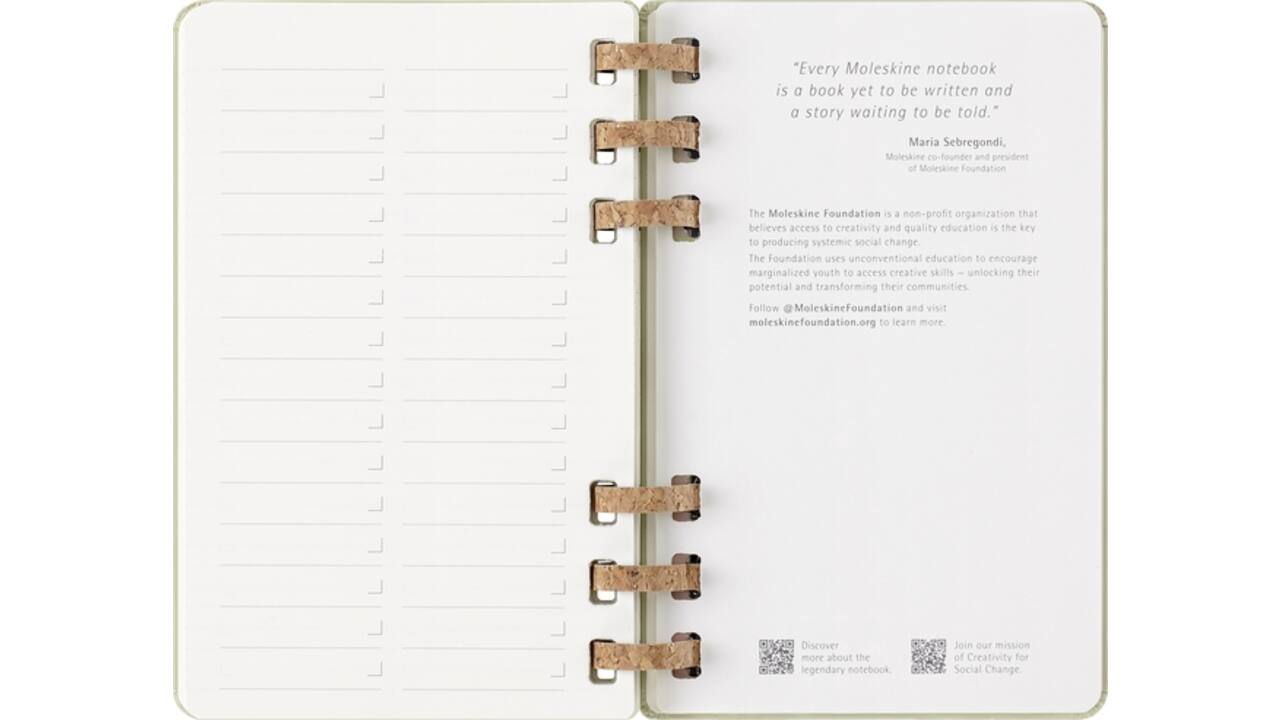 Agenda 2025/2026 Moleskine 12M Academic Weekly 7d/1p Myrtle large kiwi