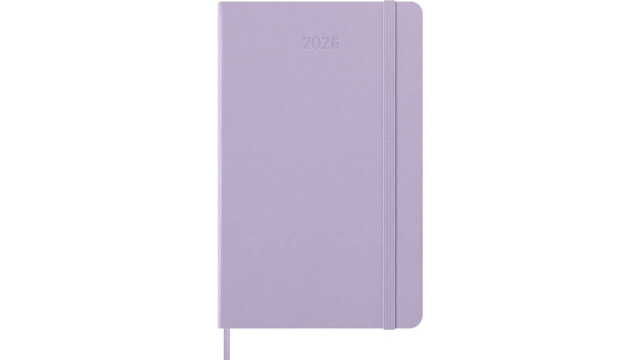 Agenda 2026 Moleskine 12M Planner Daily 1dag/1pagina large hc pastel lilac