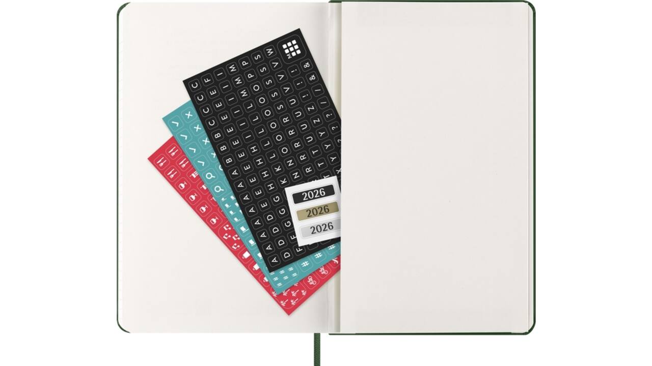 Agenda 2026 Moleskine 12M Planner Weekly 7dagen/1pagina large hc myrtle green