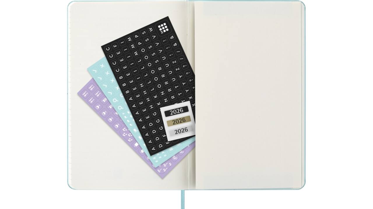 Agenda 2026 Moleskine 12M Planner Weekly 7dagen/1pagina large hc aquamarine
