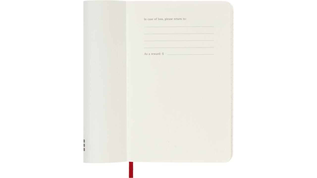 Agenda 2026 Moleskine 12M Planner Weekly 7dagen/1pagina pocket sc scarlet red