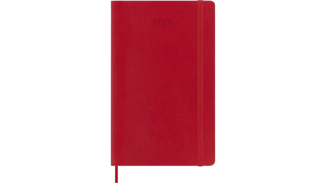 Agenda 2026 Moleskine 12M Planner Weekly 7dagen/1pagina large sc scarlet red
