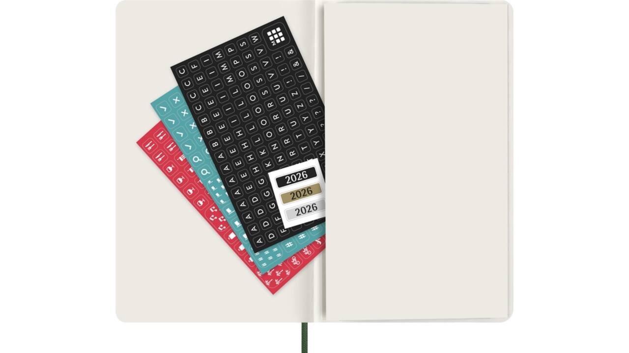 Agenda 2026 Moleskine 12M Planner Weekly 7dagen/1pagina large sc myrtle green