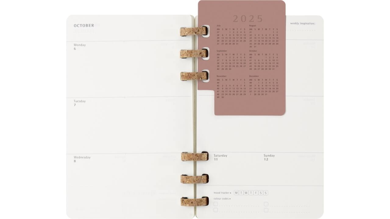 Agenda 2025/2026 Moleskine 12M Academic Weekly 7dagen/1pagina Myrtle large sc black