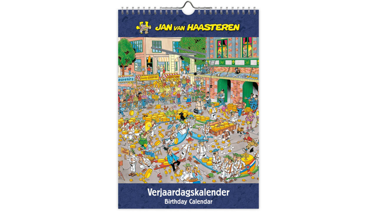 Verjaardagskalender Jan van Haasteren A4