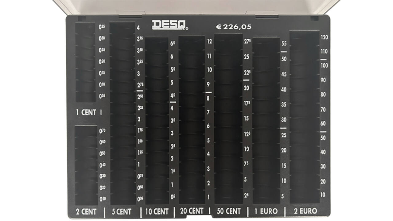 Muntgeldsorteerbak Desq met deksel