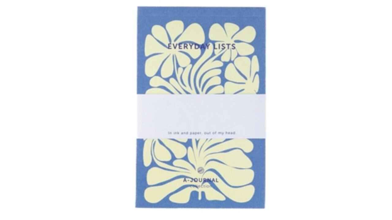 Notitieblok A6 blauw A Journal lijn