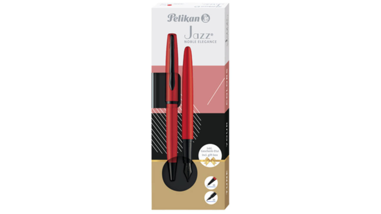 Schrijfset Pelikan Jazz Noble Elegance K36+P36 medium red
