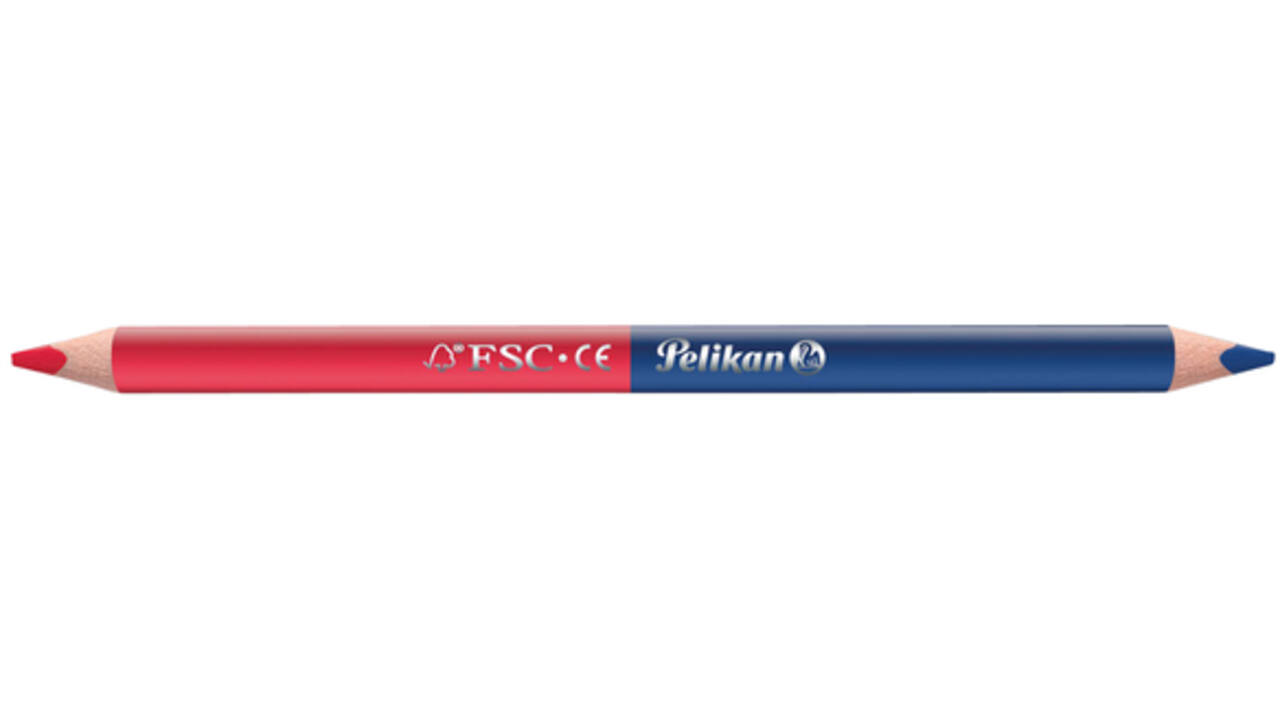 Potlood Pelikan 3mm rood/blauw