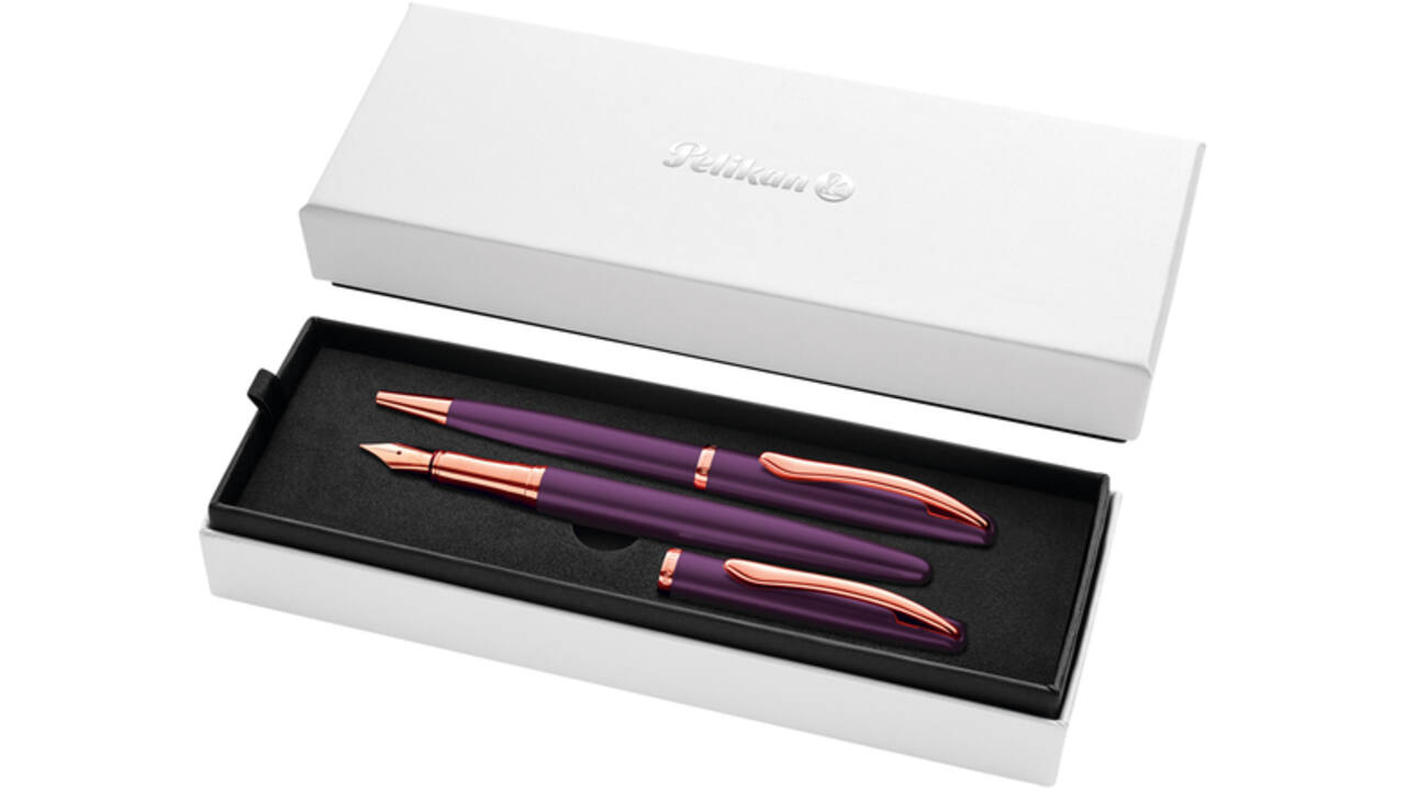 Schrijfset Pelikan Jazz Noble Elegance K36+P36 medium viola