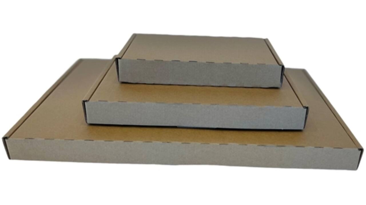 Brievenbusbox IEZZY A6 180x115x28mm karton bruin