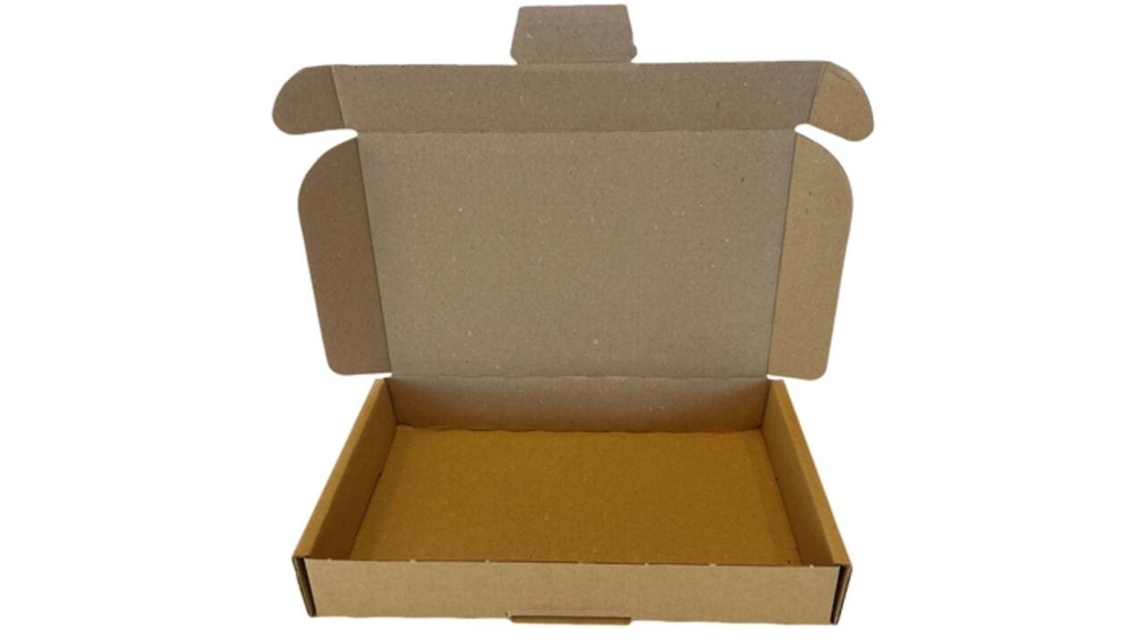 Brievenbusbox IEZZY A4 360x255x26mm karton bruin