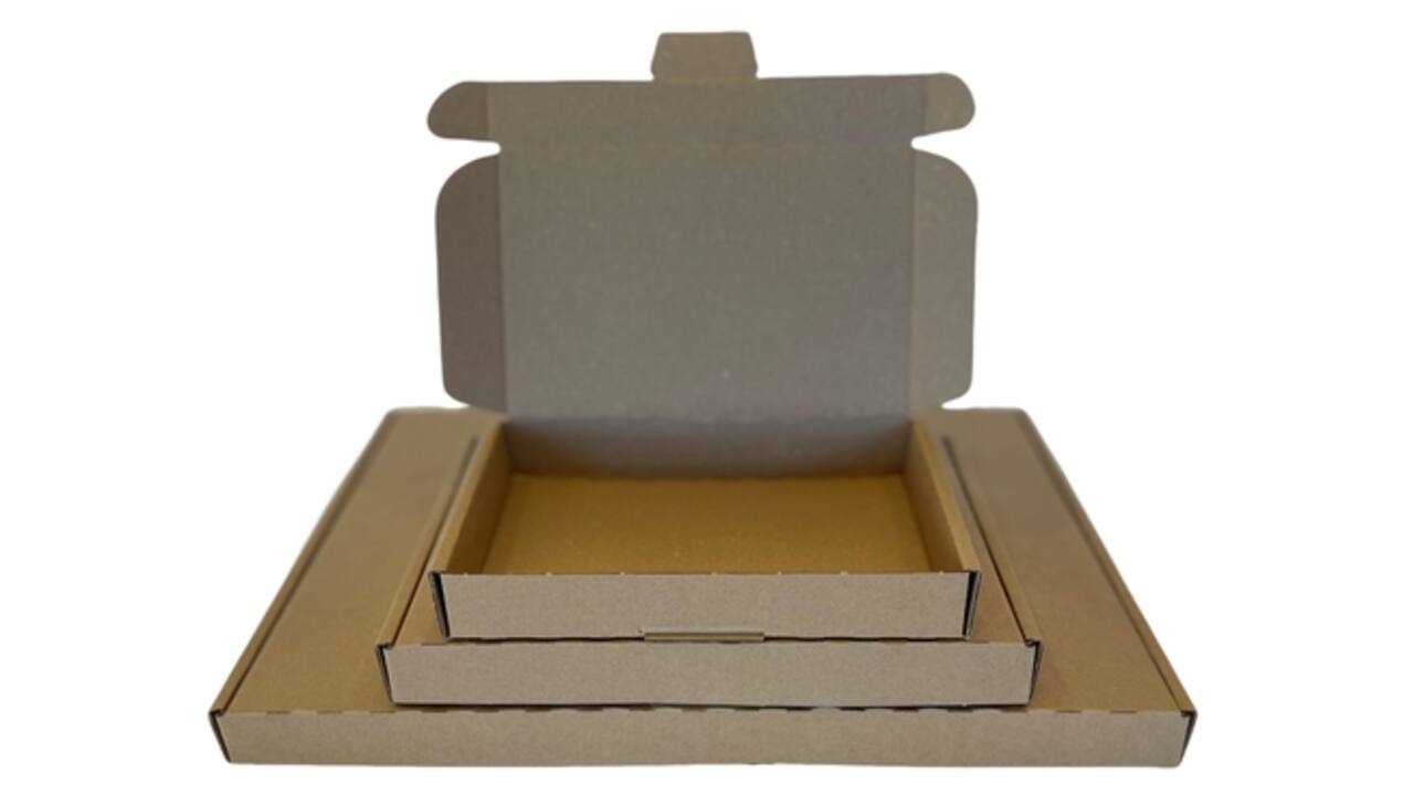 Brievenbusbox IEZZY A4 360x255x26mm karton bruin