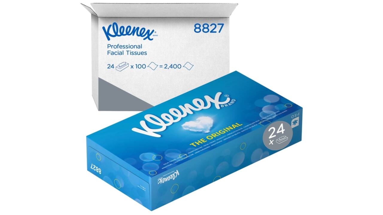 Facial tissues Kleenex 2-laags 100 vel wit 8827