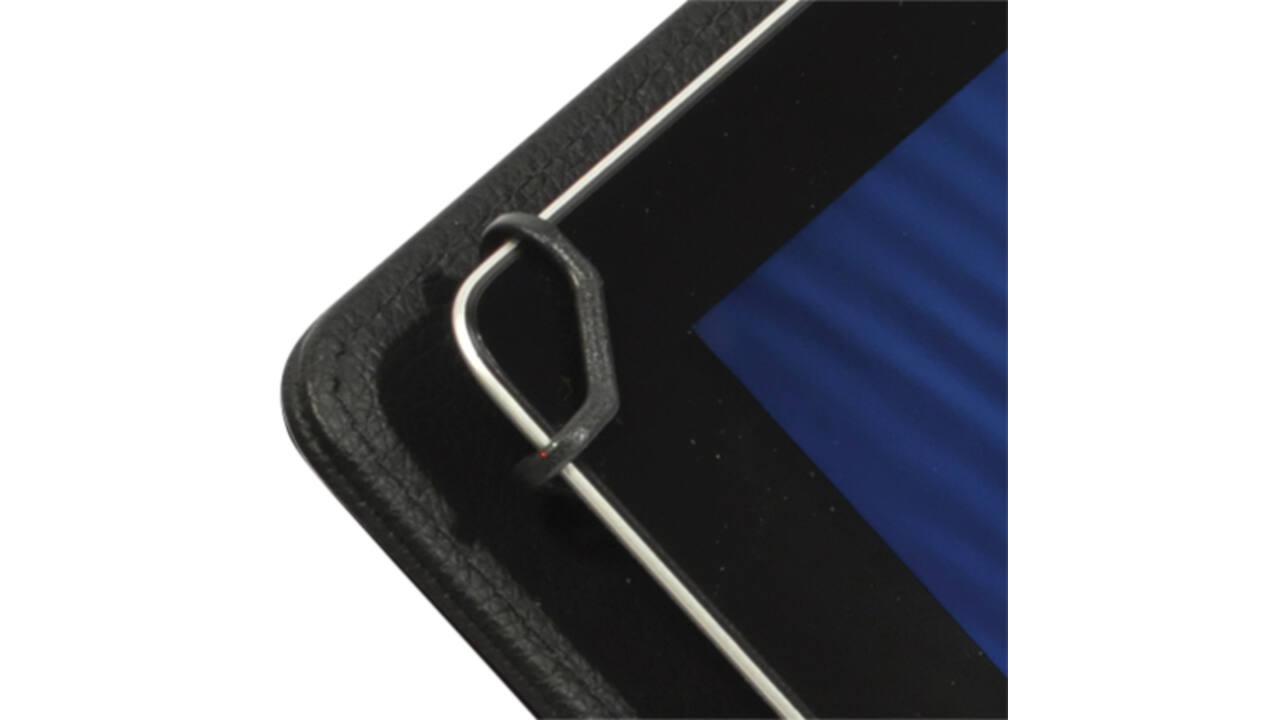 Schrijfmap DESQ voor tablet 7"-10" met sluitclip zwart