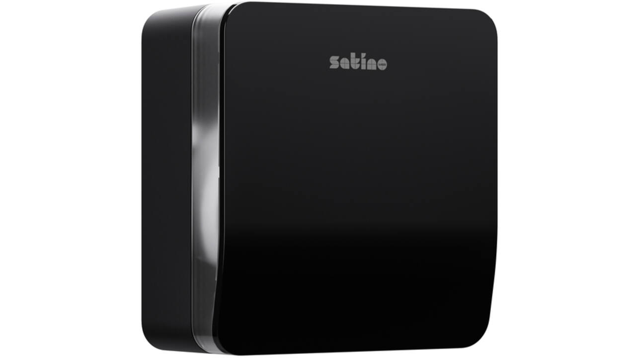 Toiletpapierdispenser Satino JT1 Hyginity jumbo S zwart 333405