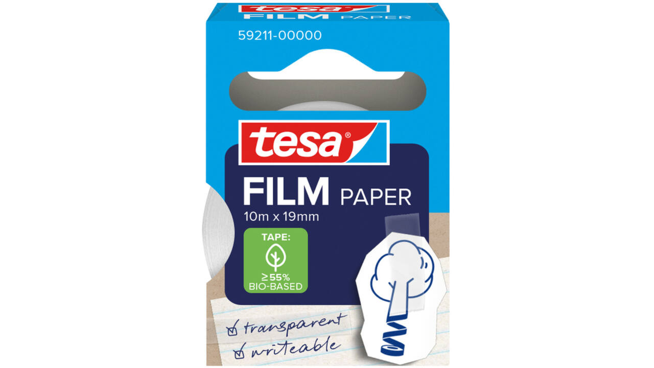Plakband tesafilm papier 19mmx10m