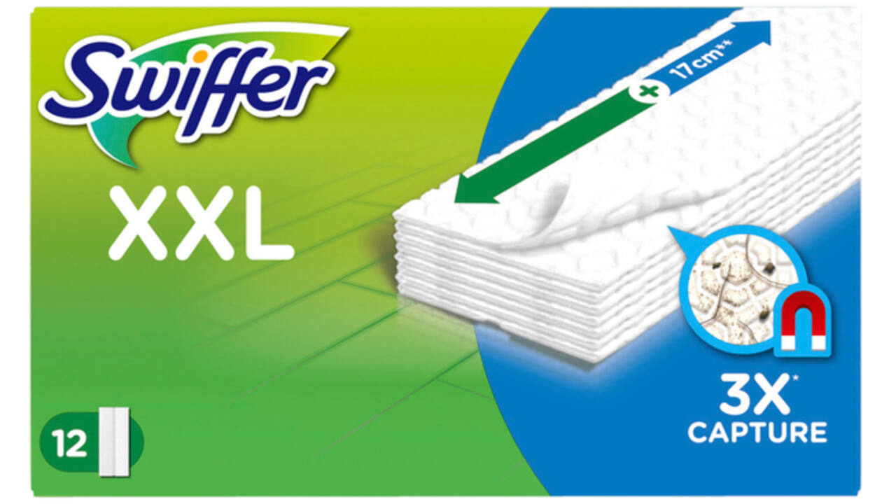 Vloerwisdoekjes Swiffer navulling XXL droge doekjes 12 stuks
