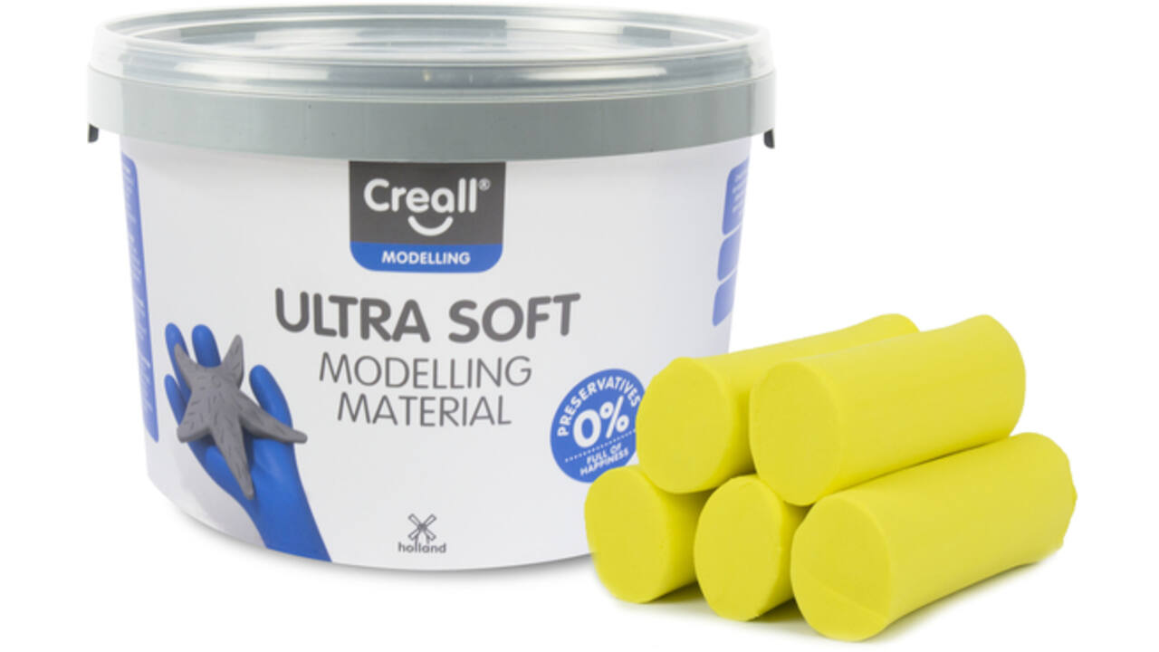 Klei Creall Play-it Ultra Soft helder geel 1100 gram