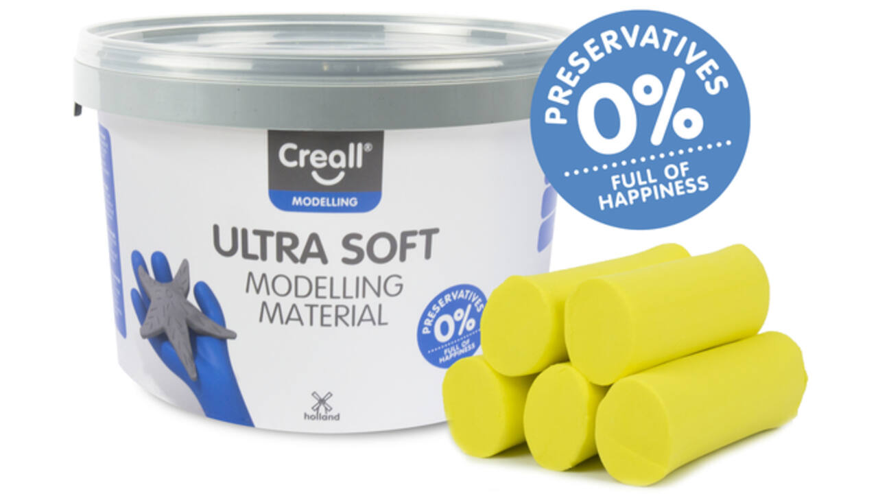 Klei Creall Play-it Ultra Soft helder geel 1100 gram