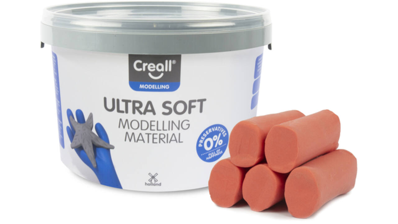 Klei Creall Play-it Ultra Soft helder rood 1100 gram
