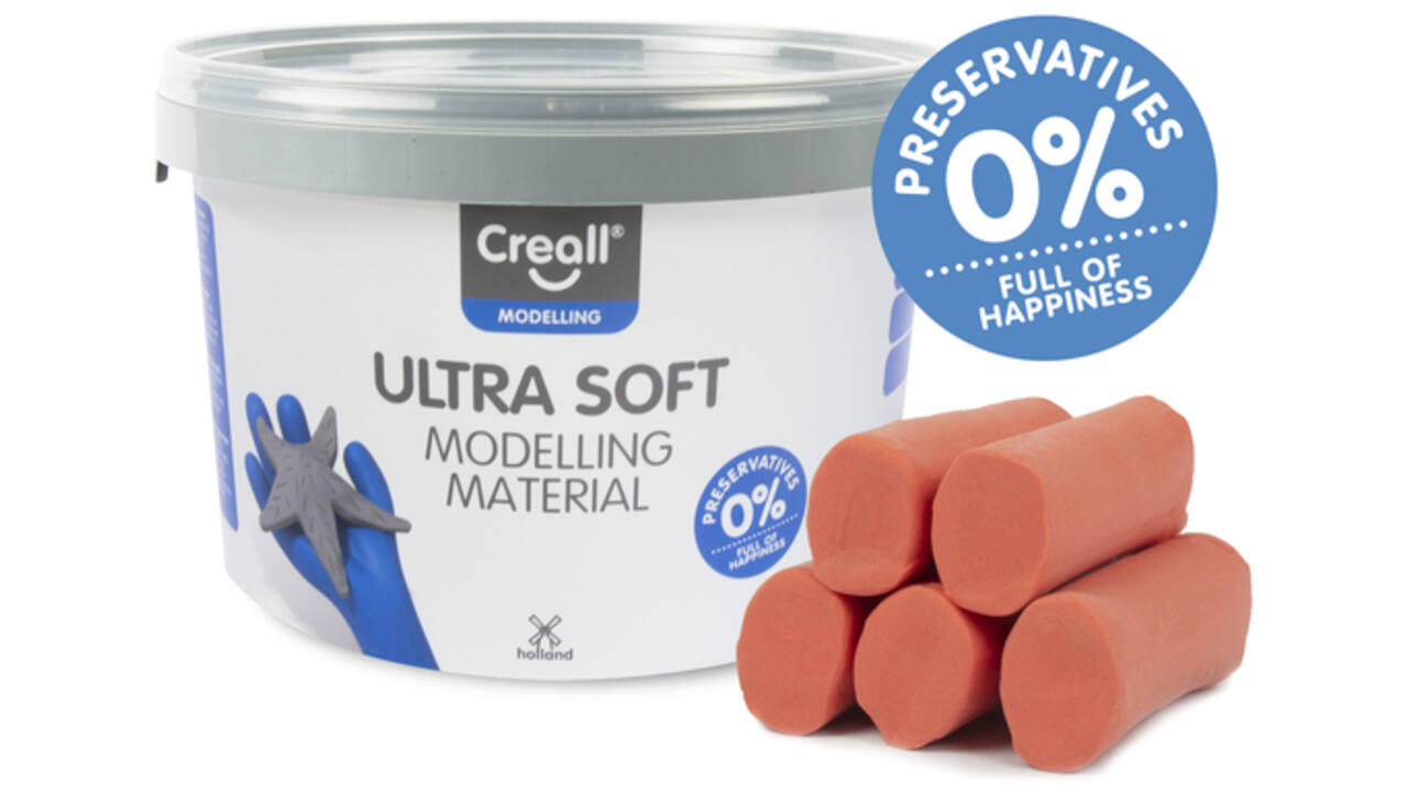 Klei Creall Play-it Ultra Soft helder rood 1100 gram
