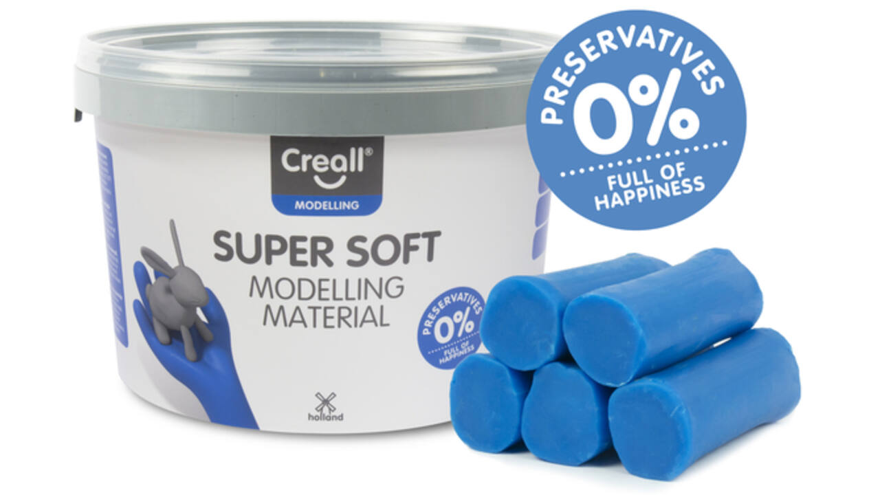 Klei Creall supersoft blauw 1750gram