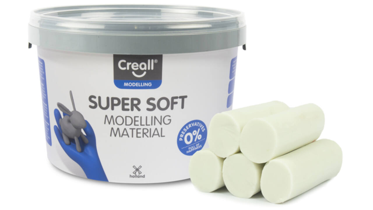 Klei Creall supersoft wit 1750gram