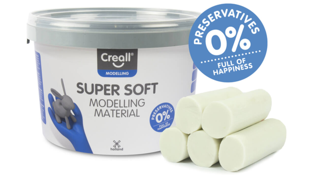 Klei Creall supersoft wit 1750gram