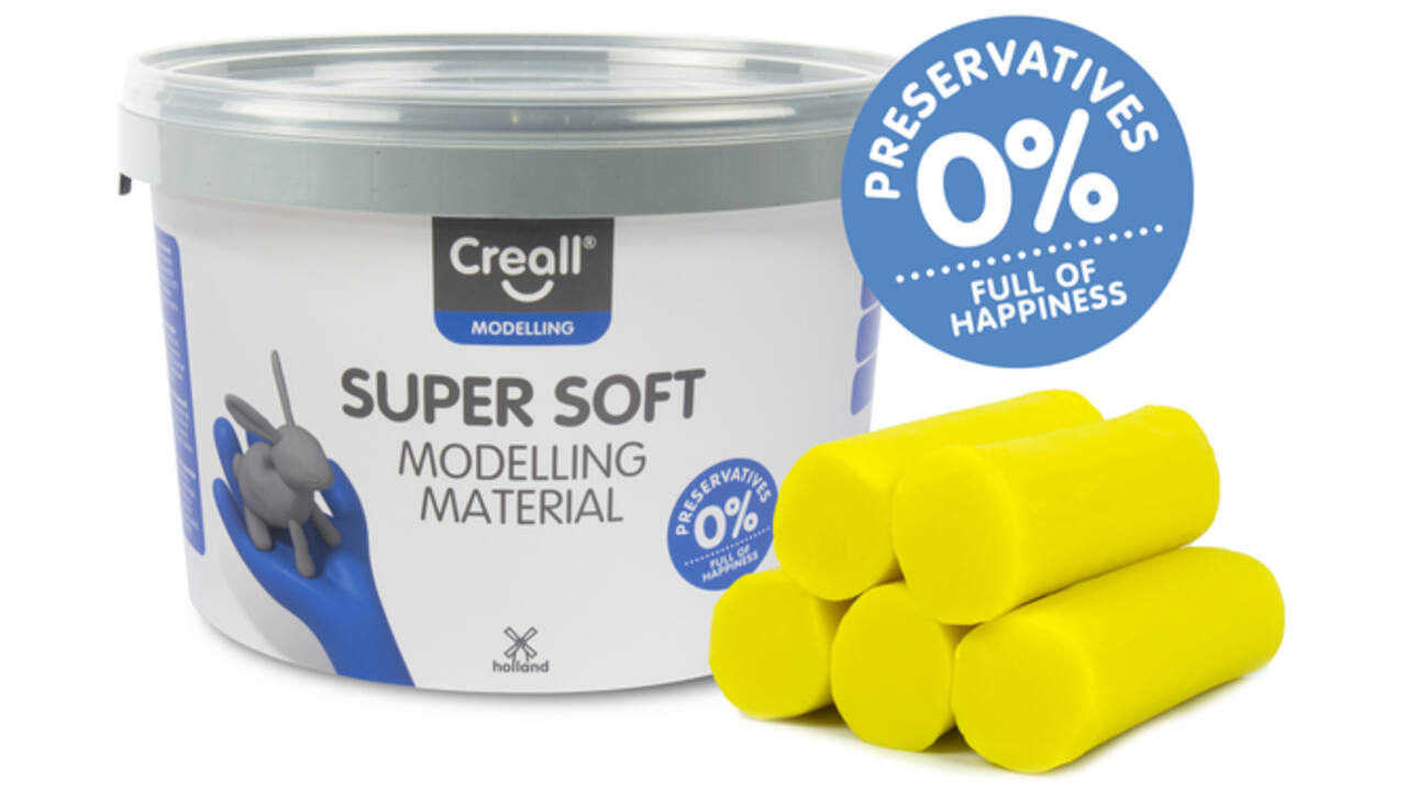 Klei Creall supersoft geel 1750gram