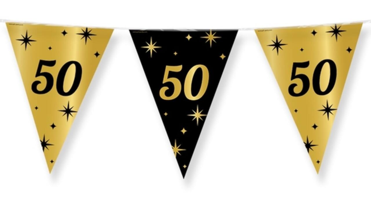 Classy Party flags foil 50