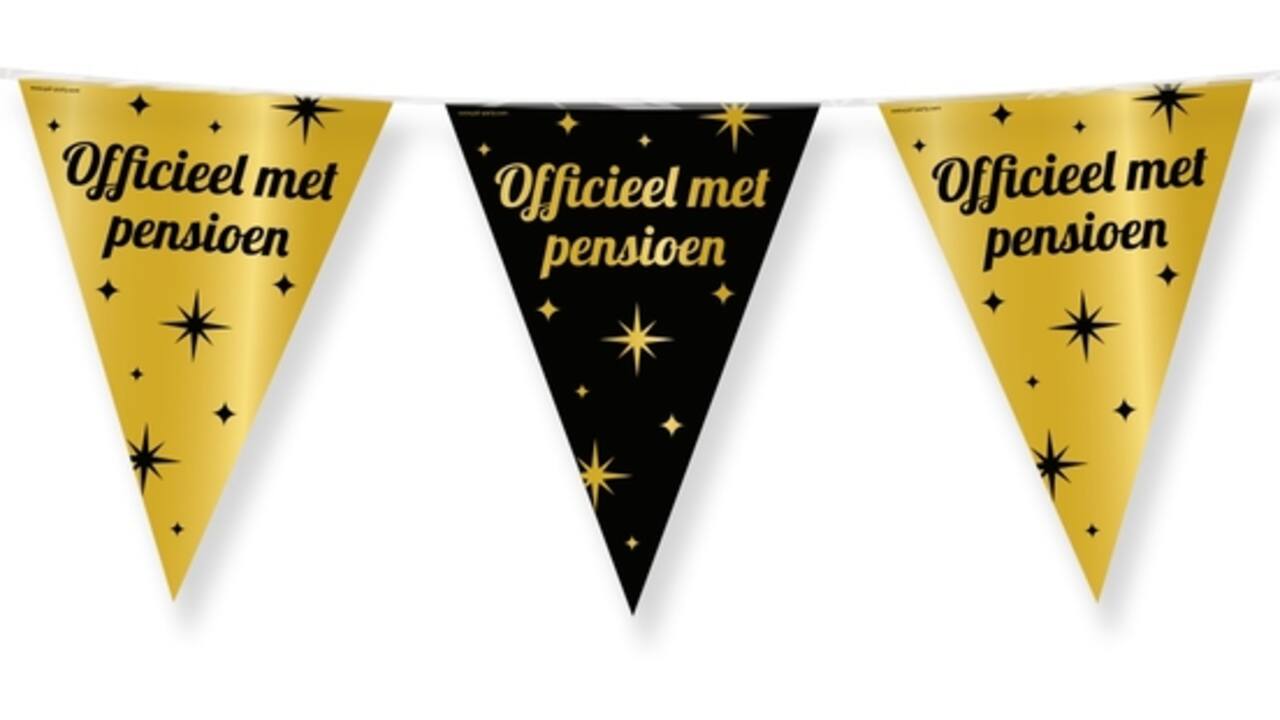 Classy Party flags foil Pensioen