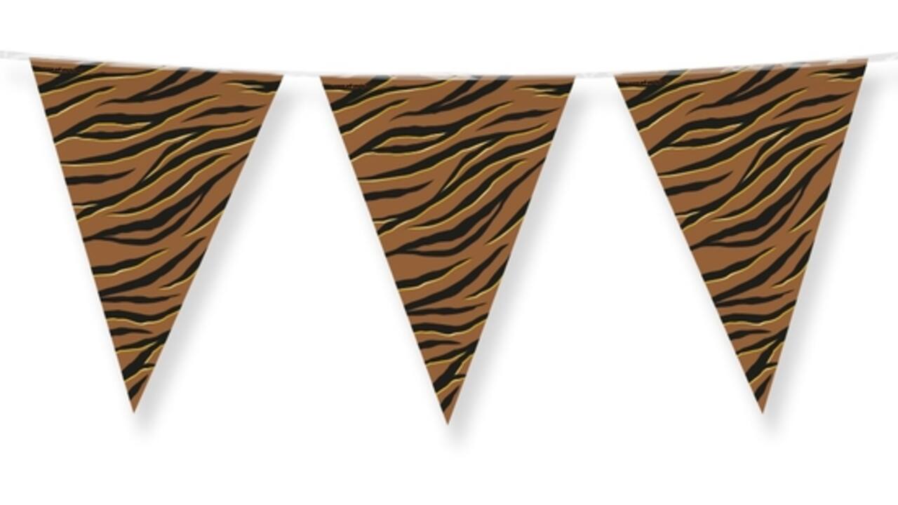 Party Flags foil Tiger Safari
