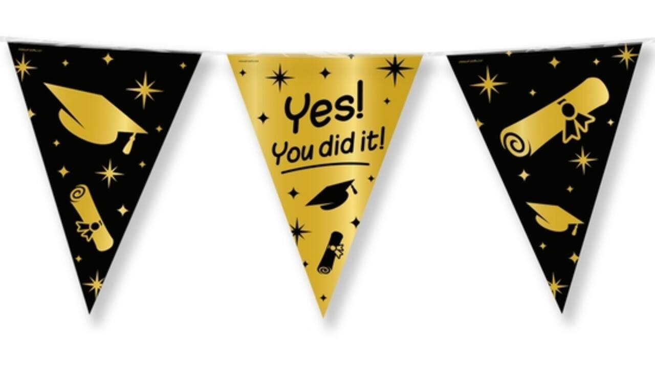 Classy Party flags foil You did it