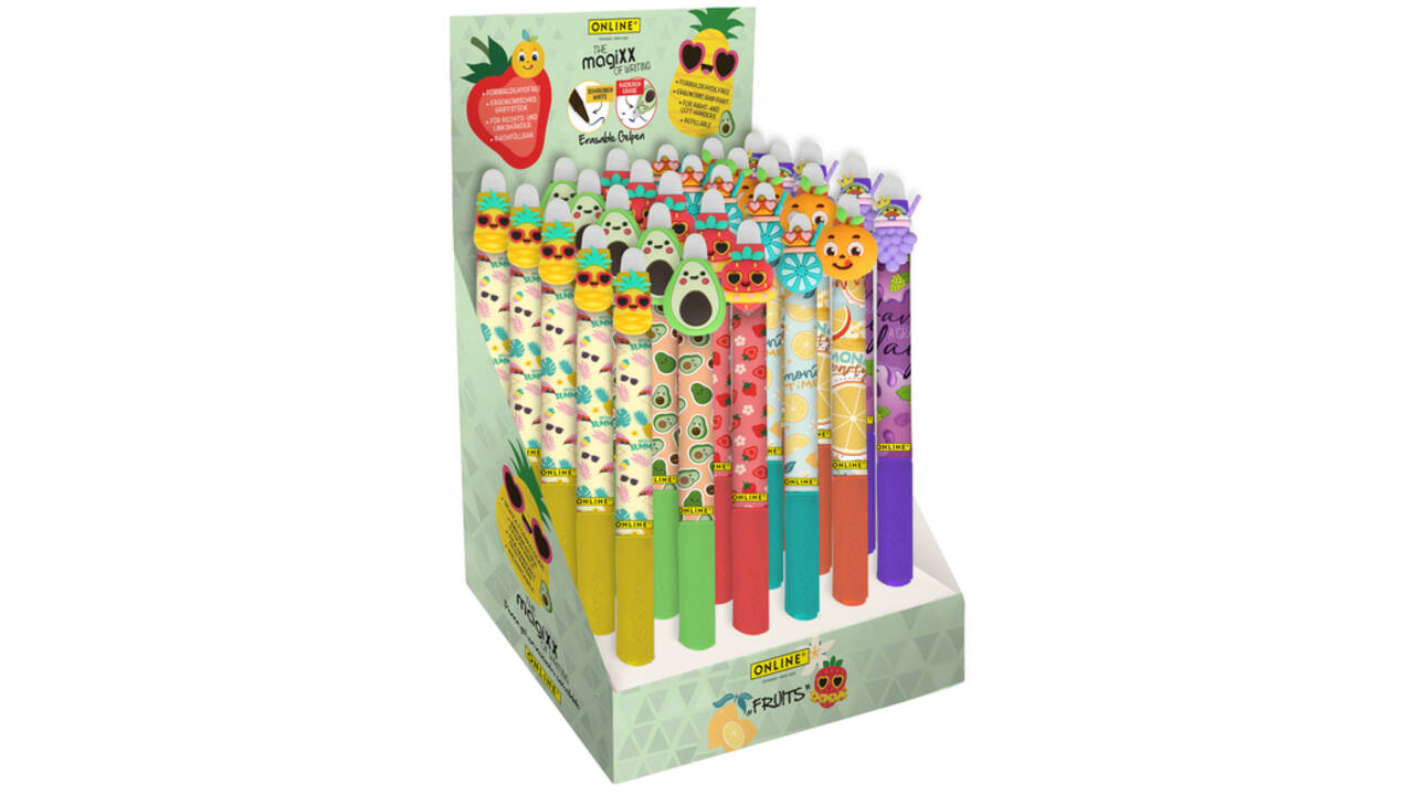 Gelschrijver Online Magixx Fun Fruits 0.7mm assorti
