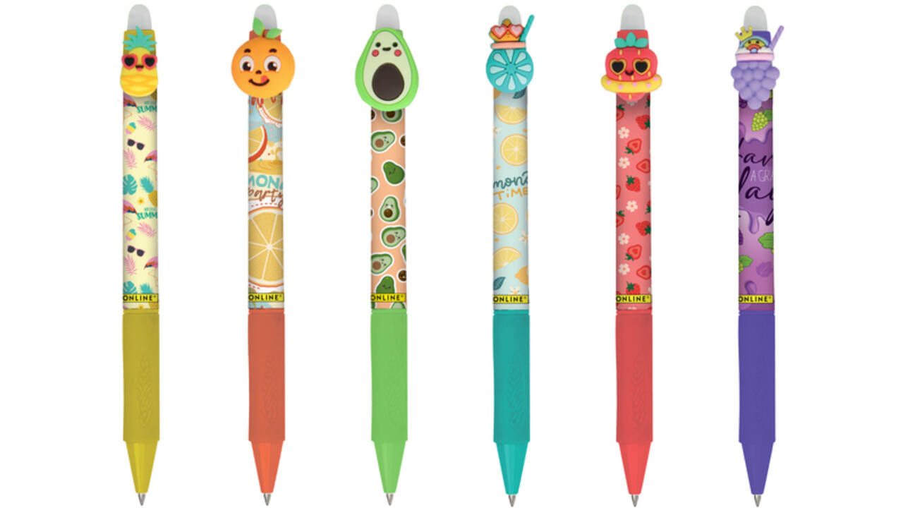 Gelschrijver Online Magixx Fun Fruits 0.7mm assorti
