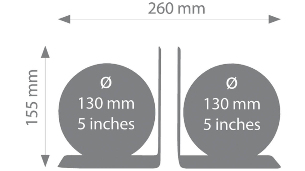 Boekensteun Troika met magnetische globes 13cm set à 2 stuks assorti