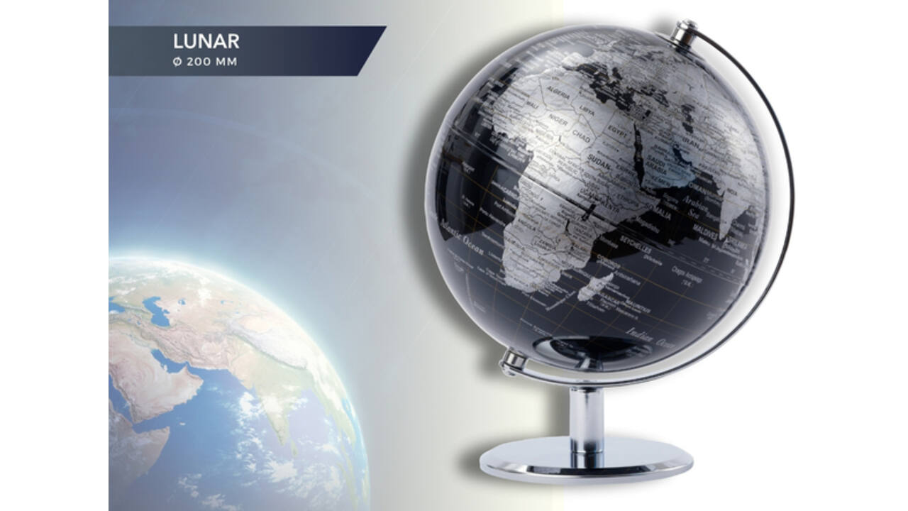 Globe Troika 20cm zwart-zilver