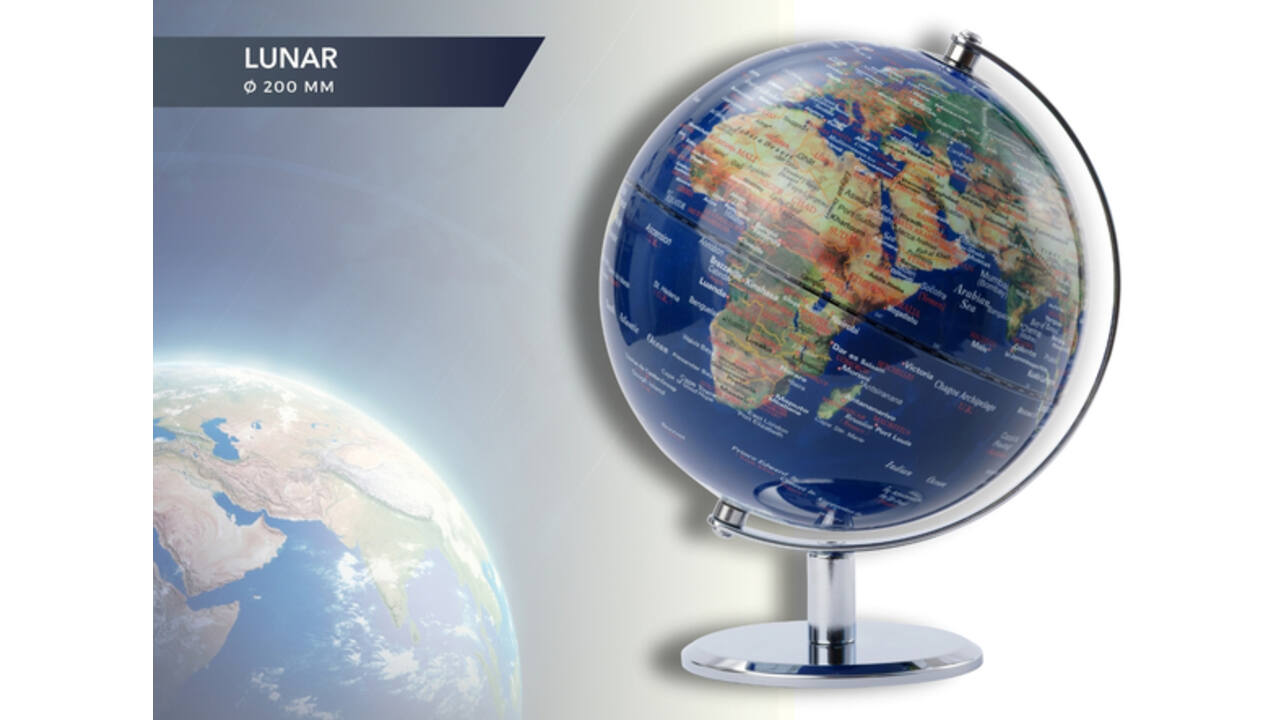 Globe Troika 20cm blauw-groen