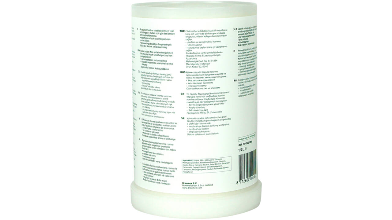 Handcrème Dreumex Universal Protect vulling One2clean 1500ml