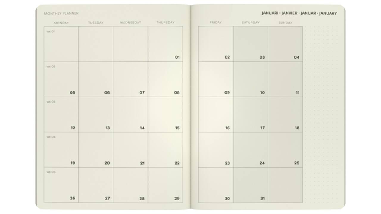 Agenda 2026 Lannoo bureau A5 QC Colour 7dagen/2pagina's blauw