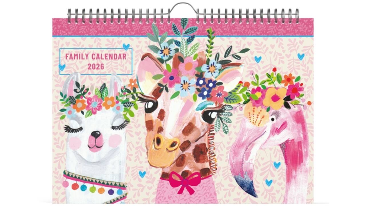 Familiekalender 2026 Lannoo 310x220 Paper Salad 7dagen/1pagina